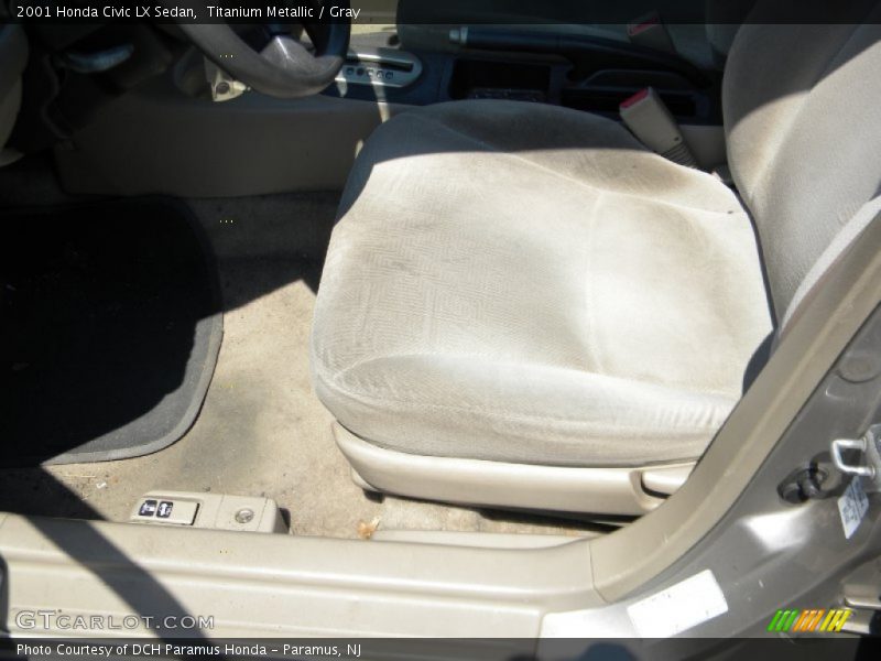 Titanium Metallic / Gray 2001 Honda Civic LX Sedan