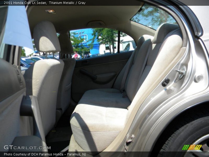 Titanium Metallic / Gray 2001 Honda Civic LX Sedan