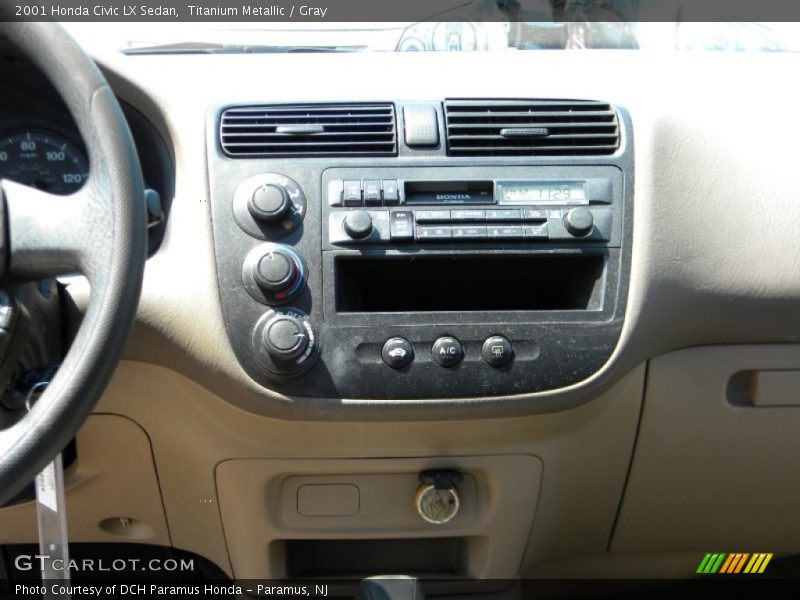 Titanium Metallic / Gray 2001 Honda Civic LX Sedan