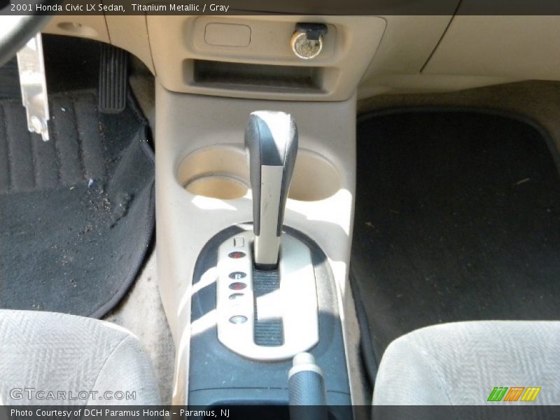 Titanium Metallic / Gray 2001 Honda Civic LX Sedan