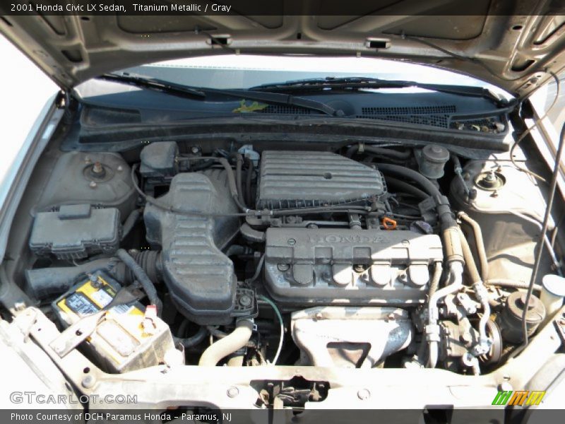 Titanium Metallic / Gray 2001 Honda Civic LX Sedan