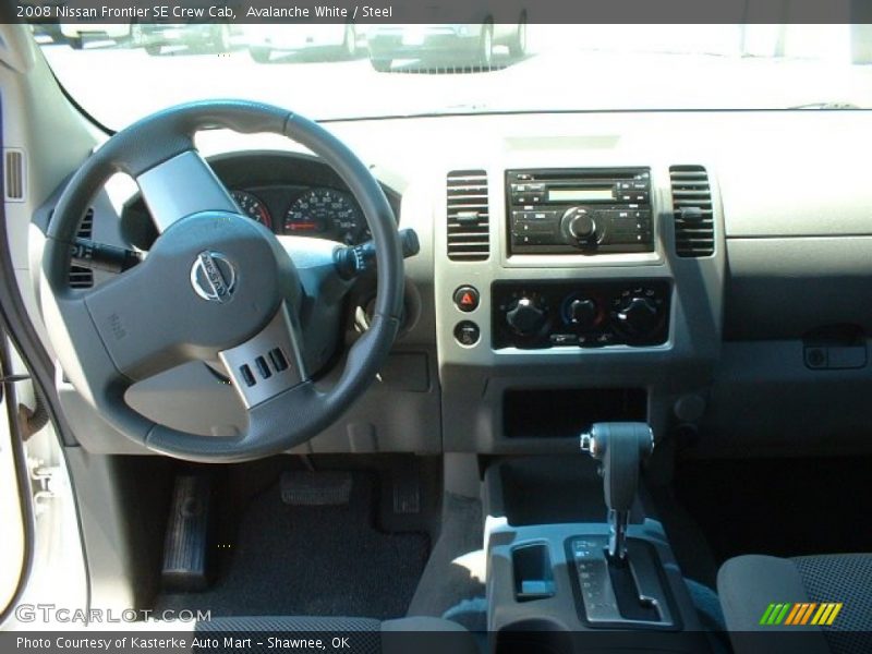 Avalanche White / Steel 2008 Nissan Frontier SE Crew Cab