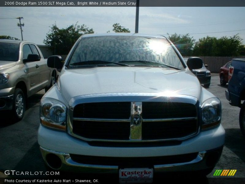 Bright White / Medium Slate Gray 2006 Dodge Ram 1500 SLT Mega Cab