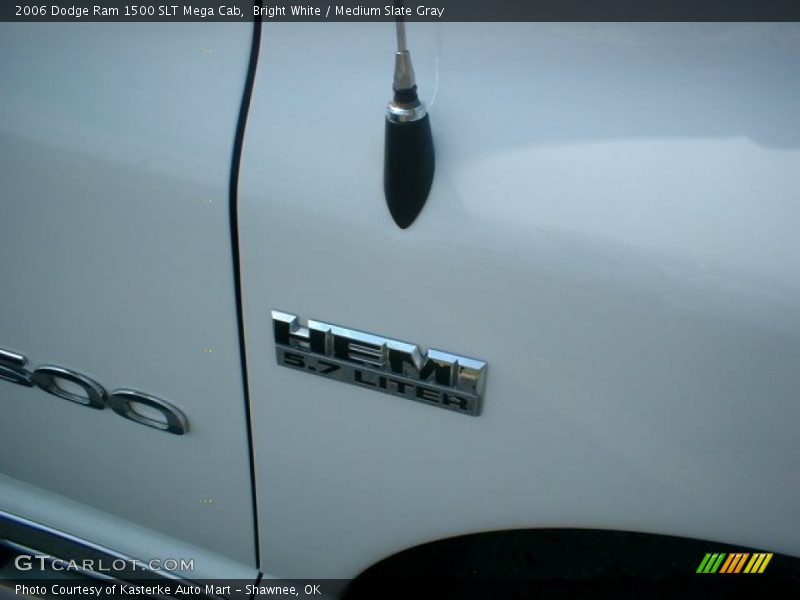 Bright White / Medium Slate Gray 2006 Dodge Ram 1500 SLT Mega Cab