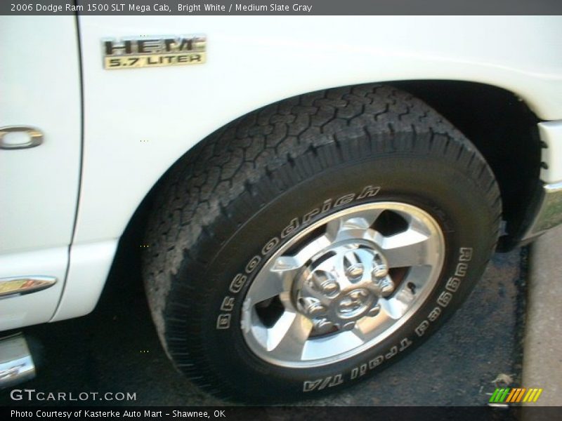 Bright White / Medium Slate Gray 2006 Dodge Ram 1500 SLT Mega Cab