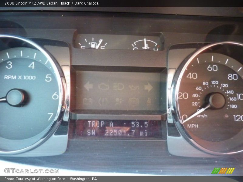 Black / Dark Charcoal 2008 Lincoln MKZ AWD Sedan