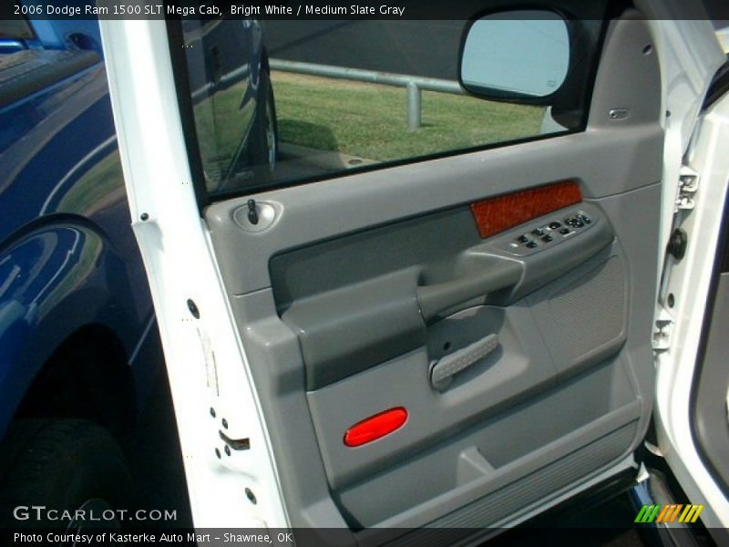 Bright White / Medium Slate Gray 2006 Dodge Ram 1500 SLT Mega Cab