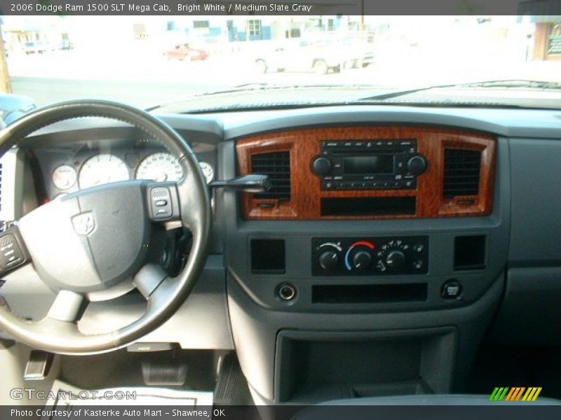 Bright White / Medium Slate Gray 2006 Dodge Ram 1500 SLT Mega Cab