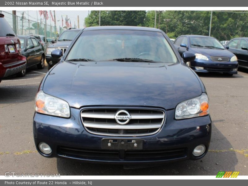 Majestic Blue Metallic / Black 2002 Nissan Maxima SE