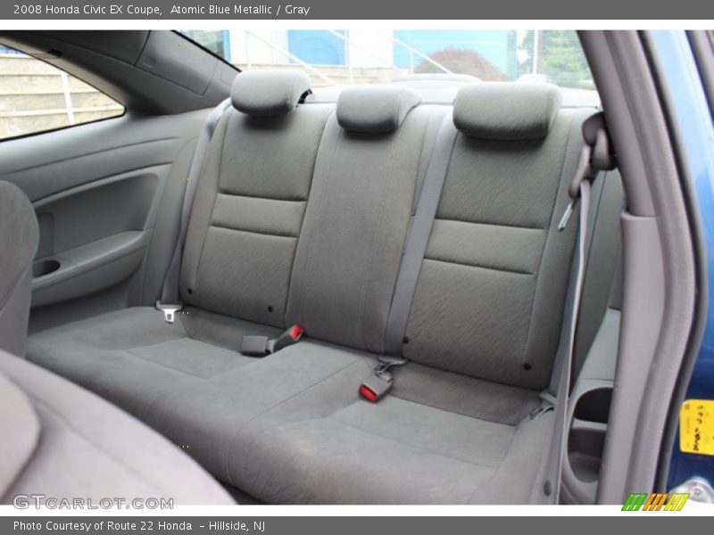 Atomic Blue Metallic / Gray 2008 Honda Civic EX Coupe