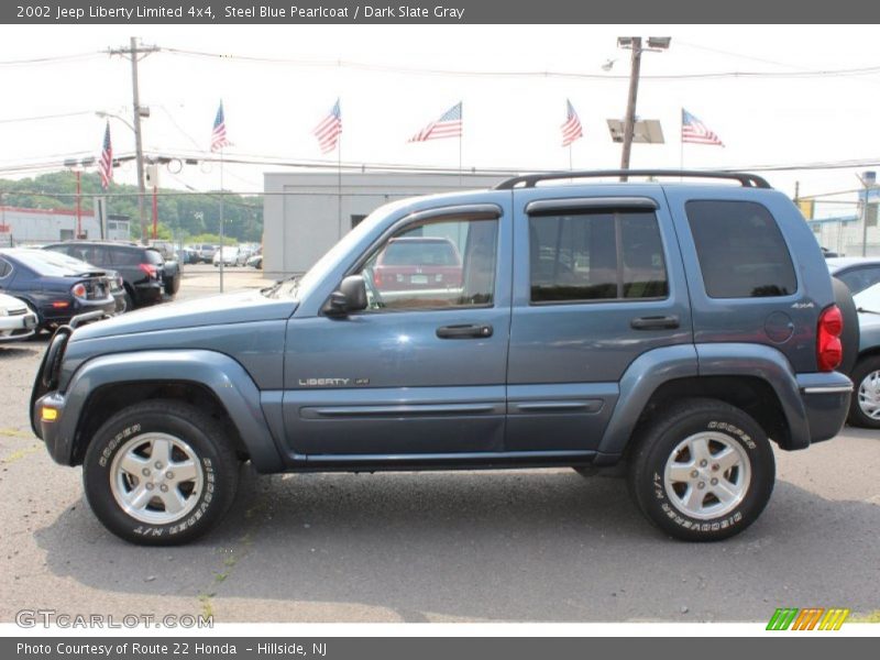 Steel Blue Pearlcoat / Dark Slate Gray 2002 Jeep Liberty Limited 4x4