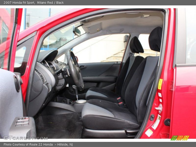 Milano Red / Black 2007 Honda Fit Sport