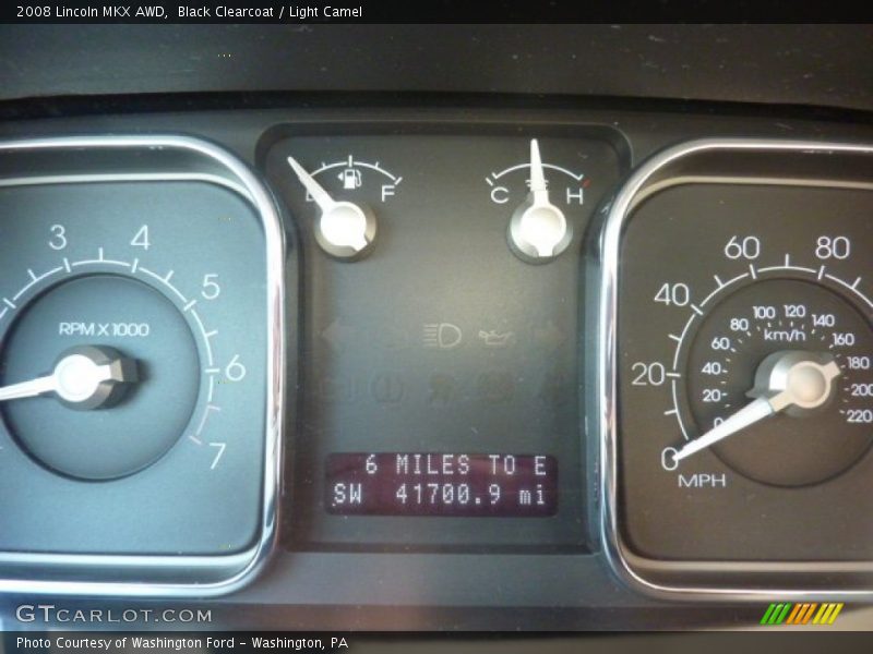 Black Clearcoat / Light Camel 2008 Lincoln MKX AWD