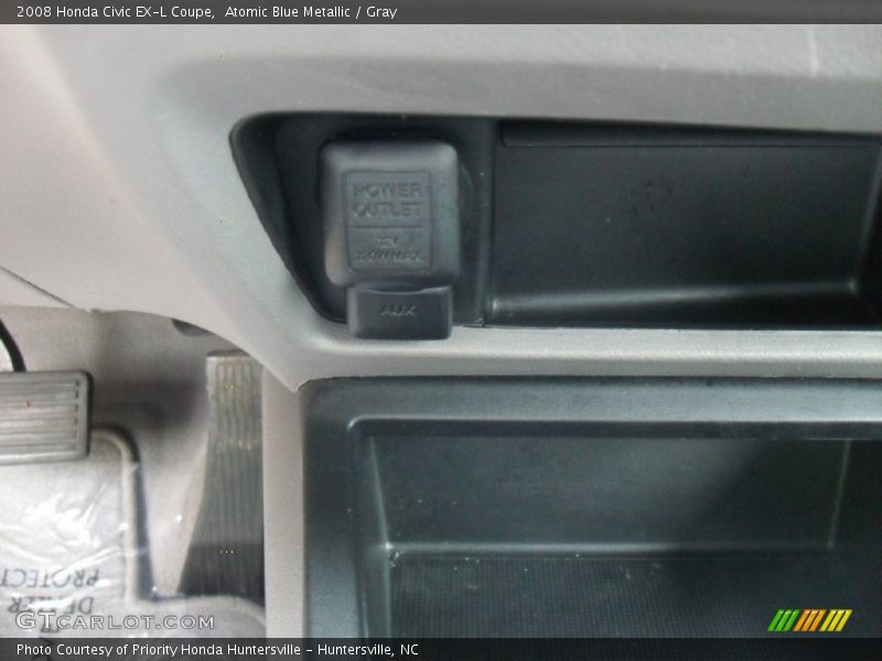 Atomic Blue Metallic / Gray 2008 Honda Civic EX-L Coupe
