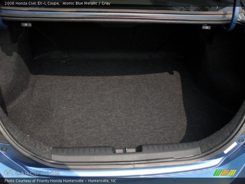 Atomic Blue Metallic / Gray 2008 Honda Civic EX-L Coupe