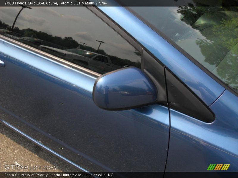 Atomic Blue Metallic / Gray 2008 Honda Civic EX-L Coupe