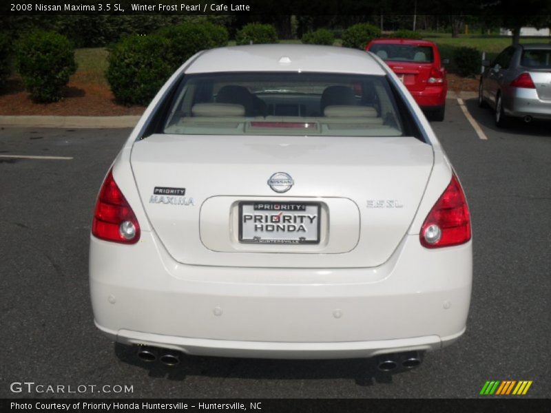 Winter Frost Pearl / Cafe Latte 2008 Nissan Maxima 3.5 SL