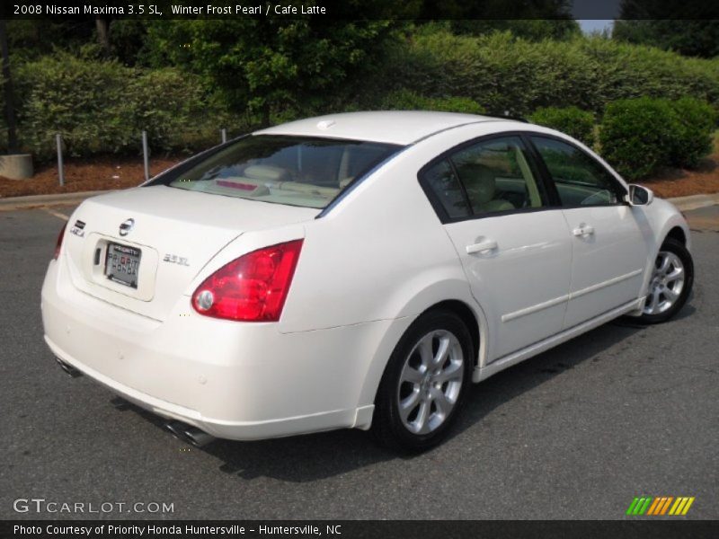 Winter Frost Pearl / Cafe Latte 2008 Nissan Maxima 3.5 SL