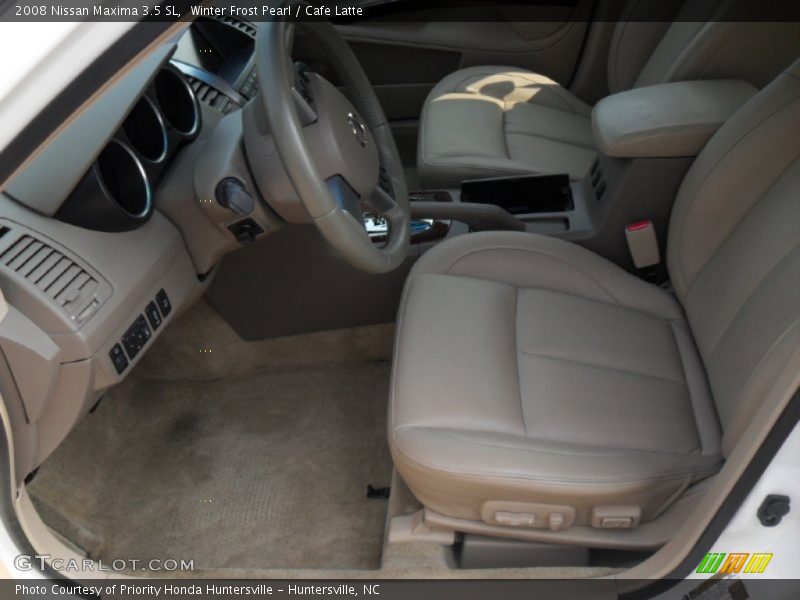 Winter Frost Pearl / Cafe Latte 2008 Nissan Maxima 3.5 SL
