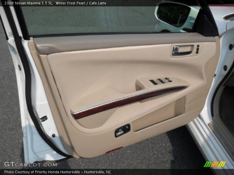 Winter Frost Pearl / Cafe Latte 2008 Nissan Maxima 3.5 SL