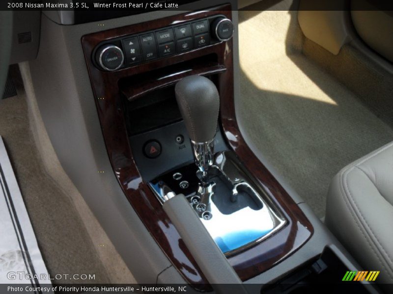 Winter Frost Pearl / Cafe Latte 2008 Nissan Maxima 3.5 SL