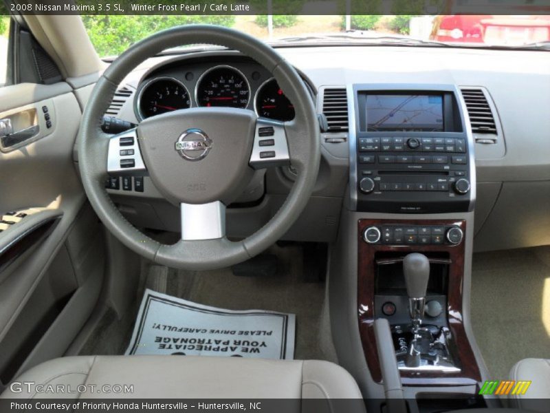 Winter Frost Pearl / Cafe Latte 2008 Nissan Maxima 3.5 SL