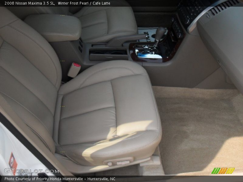 Winter Frost Pearl / Cafe Latte 2008 Nissan Maxima 3.5 SL