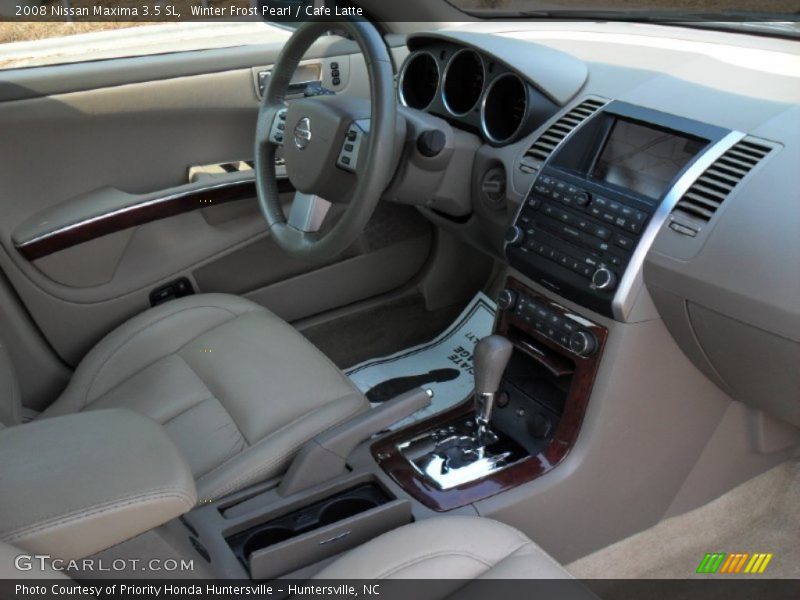 Winter Frost Pearl / Cafe Latte 2008 Nissan Maxima 3.5 SL