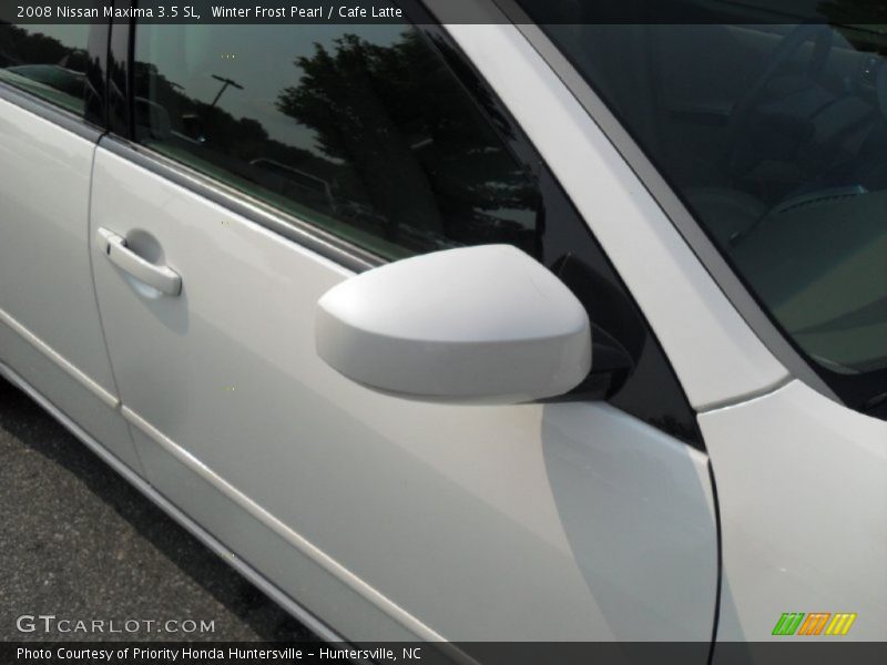 Winter Frost Pearl / Cafe Latte 2008 Nissan Maxima 3.5 SL