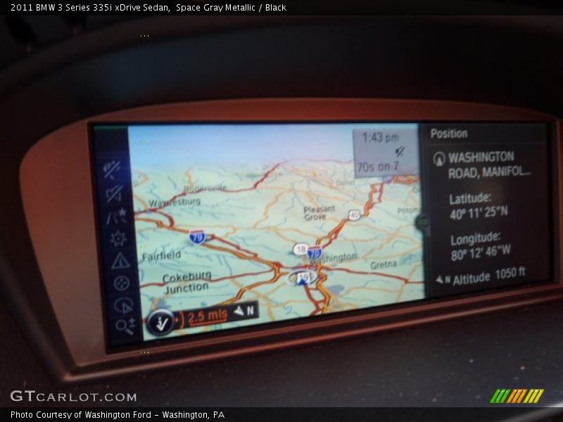 Space Gray Metallic / Black 2011 BMW 3 Series 335i xDrive Sedan