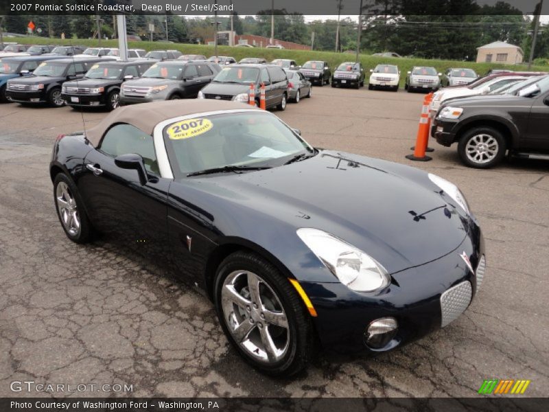 Deep Blue / Steel/Sand 2007 Pontiac Solstice Roadster