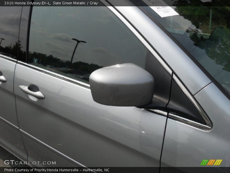 Slate Green Metallic / Gray 2010 Honda Odyssey EX-L