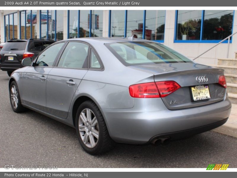 Quartz Grey Metallic / Light Grey 2009 Audi A4 2.0T Premium quattro Sedan