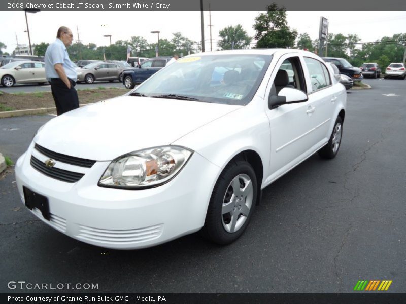 Summit White / Gray 2008 Chevrolet Cobalt LT Sedan
