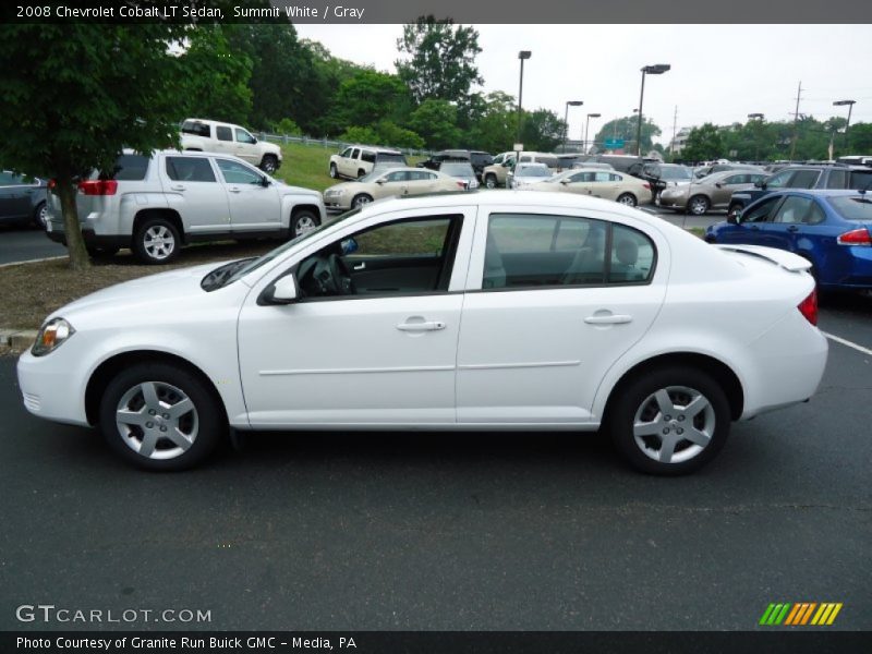 Summit White / Gray 2008 Chevrolet Cobalt LT Sedan