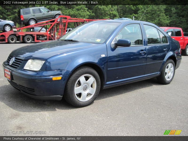 Blue Lagoon Metallic / Black 2002 Volkswagen Jetta GLS 1.8T Sedan