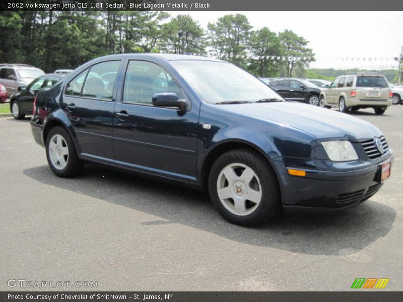 Blue Lagoon Metallic / Black 2002 Volkswagen Jetta GLS 1.8T Sedan