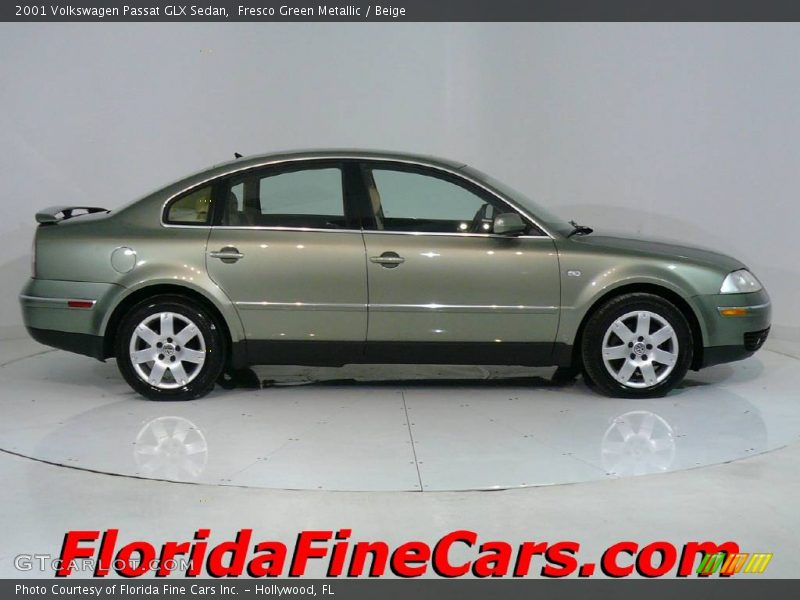 Fresco Green Metallic / Beige 2001 Volkswagen Passat GLX Sedan