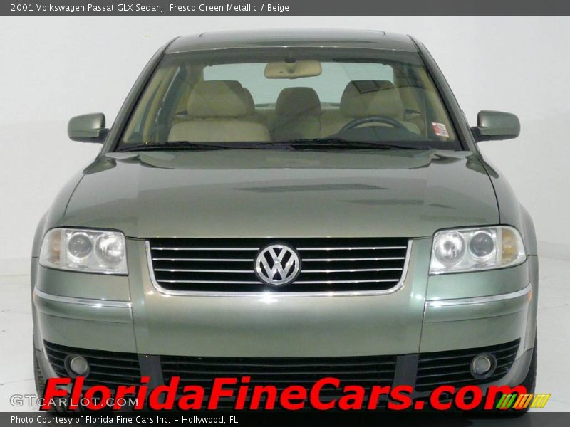 Fresco Green Metallic / Beige 2001 Volkswagen Passat GLX Sedan
