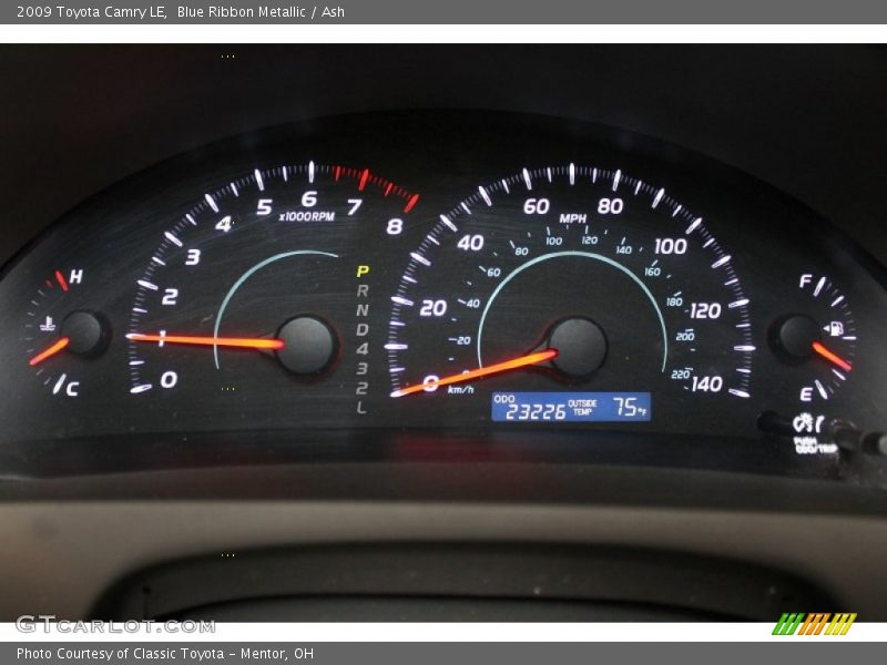 Blue Ribbon Metallic / Ash 2009 Toyota Camry LE