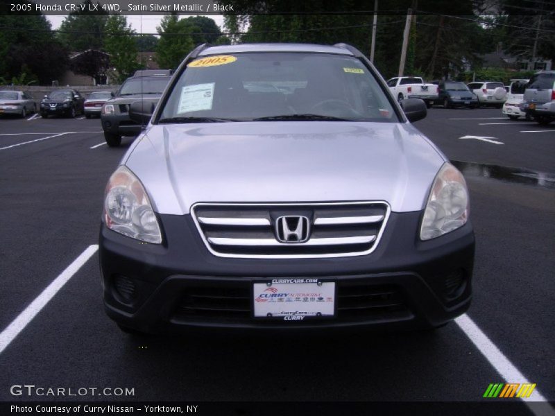 Satin Silver Metallic / Black 2005 Honda CR-V LX 4WD