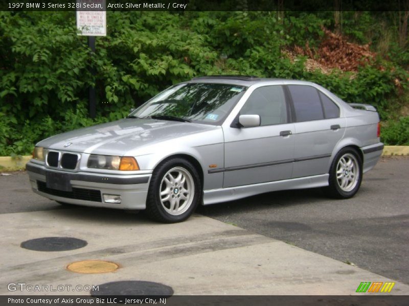 Arctic Silver Metallic / Grey 1997 BMW 3 Series 328i Sedan