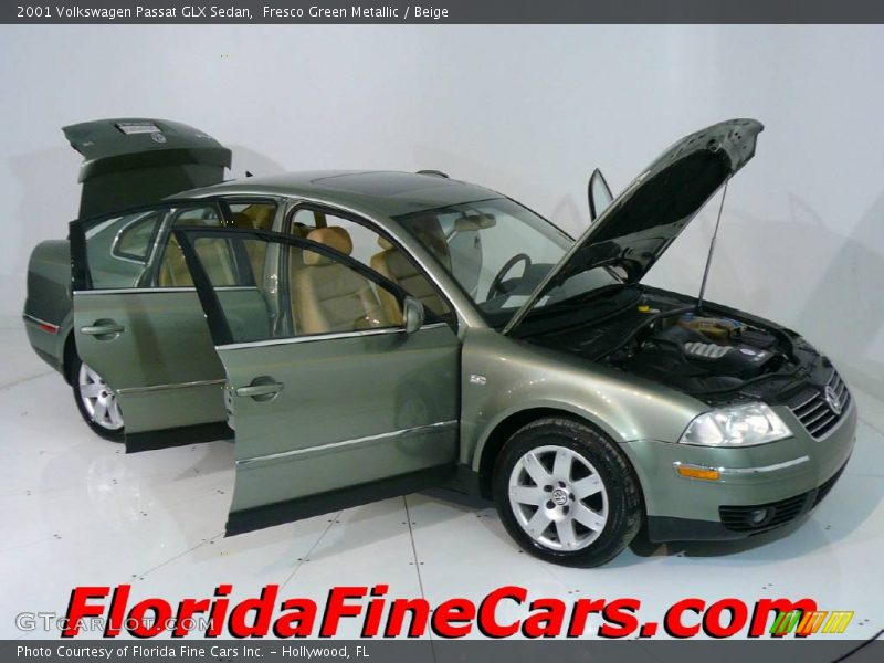 Fresco Green Metallic / Beige 2001 Volkswagen Passat GLX Sedan
