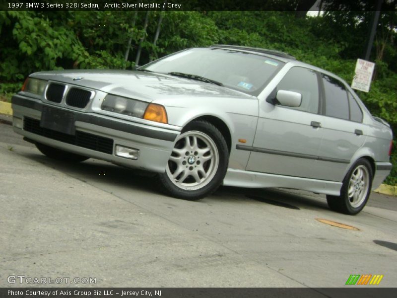 Arctic Silver Metallic / Grey 1997 BMW 3 Series 328i Sedan