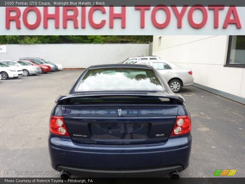 Midnight Blue Metallic / Black 2005 Pontiac GTO Coupe