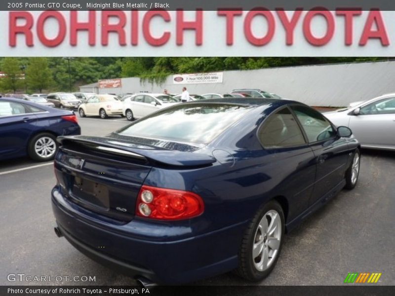 Midnight Blue Metallic / Black 2005 Pontiac GTO Coupe