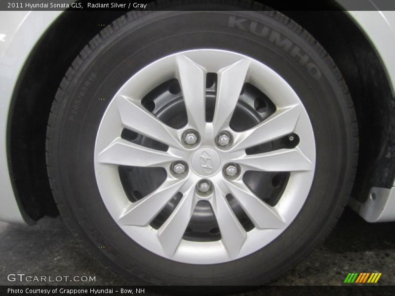 Radiant Silver / Gray 2011 Hyundai Sonata GLS