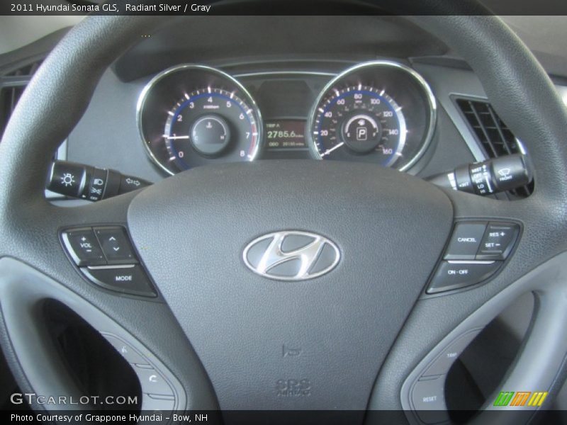 Radiant Silver / Gray 2011 Hyundai Sonata GLS