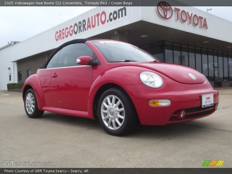 Tornado Red / Cream Beige 2005 Volkswagen New Beetle GLS Convertible