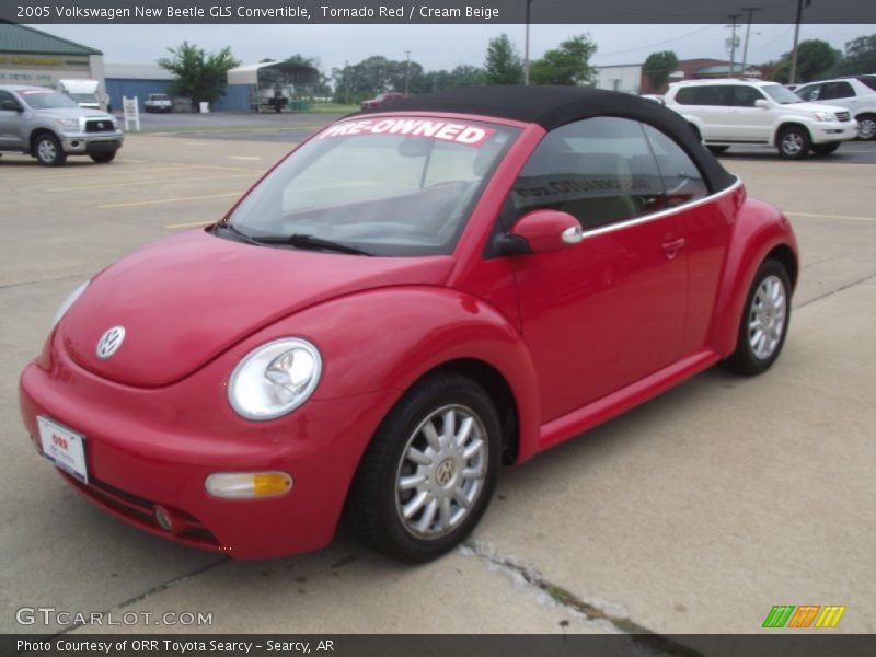 Tornado Red / Cream Beige 2005 Volkswagen New Beetle GLS Convertible